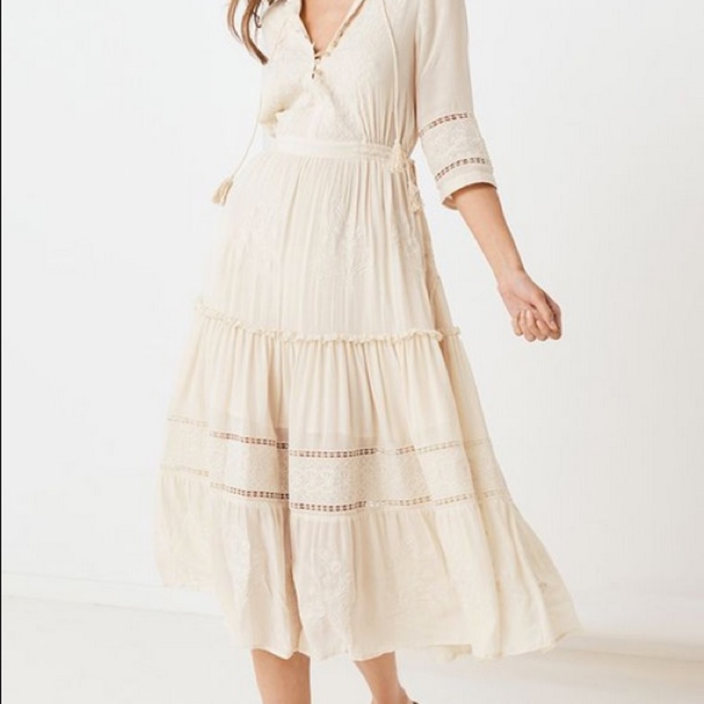 Spell White Lace Maxi Dress - Picture 7 of 8